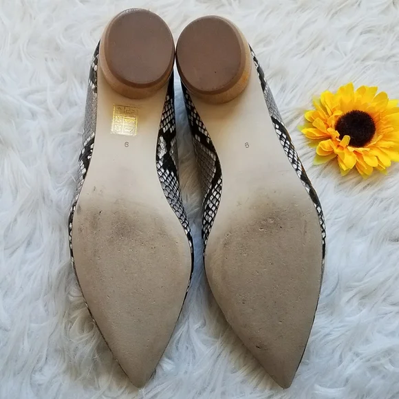 JEFFREY CAMPBELL VIONA LOAFER GREY SNAKE PRINT - Picture 2 of 15